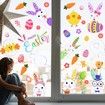 Easter Egg Window Stickers Bedroom Balcony Glass Door Background Electrostatic Spring, Easter Window Stickers (9 Sheets)
