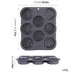 Hamburger Bread Mold, Non-Stick Food Grade Silicone 8-Cavity Perforated Mold for Homemade Buns (29.8*25.5*3 CM)