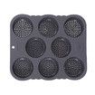 Hamburger Bread Mold, Non-Stick Food Grade Silicone 8-Cavity Perforated Mold for Homemade Buns (29.8*25.5*3 CM)