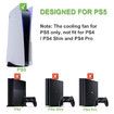 Cooling Fan for PS5, Quiet Cooler Fan with LED Light