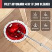 4 in 1 Floor Spin Mop Cordless Electric Spinning Cleaner Scrubber Polisher Sweeper Waxer Washer Cleaning Machine with Pad for Tile Wood Marble