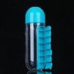 2 in 1 Pill Box Cup 7 Days Planner Drinking Cup Pill Organizer Water Bottle 600 ML Detachable Water Bottle with Medicine Box for Family Travel Work