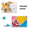 2 in 1 Pill Box Cup 7 Days Planner Drinking Cup Pill Organizer Water Bottle 600 ML Detachable Water Bottle with Medicine Box for Family Travel Work