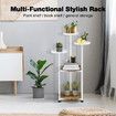 5 Tier Plant Pot Stand Metal Corner Flower Holder Shelf Display Unit Indoor Outdoor Shelves Garden Rack
