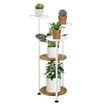 5 Tier Plant Pot Stand Metal Corner Flower Holder Shelf Display Unit Indoor Outdoor Shelves Garden Rack