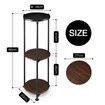 3 Tier Plant Pot Stand Metal Flower Holder Corner Shelf Unit Indoor Outdoor Display Shelves Garden Plywood Storage Rack