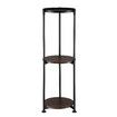 3 Tier Plant Pot Stand Metal Flower Holder Corner Shelf Unit Indoor Outdoor Display Shelves Garden Plywood Storage Rack