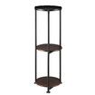 3 Tier Plant Pot Stand Metal Flower Holder Corner Shelf Unit Indoor Outdoor Display Shelves Garden Plywood Storage Rack