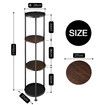4 Tier Plant Pot Stand Metal Flower Corner Shelf Holder Display Unit Indoor Outdoor Shelves Plywood Garden Storage Rack
