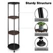 4 Tier Plant Pot Stand Metal Flower Corner Shelf Holder Display Unit Indoor Outdoor Shelves Plywood Garden Storage Rack