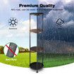 4 Tier Plant Pot Stand Metal Flower Corner Shelf Holder Display Unit Indoor Outdoor Shelves Plywood Garden Storage Rack