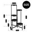 5 Tier Plant Pot Stand Metal Foldable Flower Holder Corner Shelf Display Unit Indoor Outdoor Garden Shelves Storage Rack