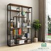 Bookshelf Display 7 Tier Shelf CD DVD Photo Storage Media Rack Plant Holder Metal Shelving Black