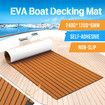 Marine Carpet Boat Flooring Decking Sheet EVA Foam Matting Non Slip Mat Covering Yacht Pad Brown 240 x 120cm