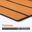 Marine Carpet Boat Flooring Decking Sheet EVA Foam Matting Non Slip Mat Covering Yacht Pad Brown 240 x 120cm