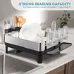 Dish Drying Rack Plate Drainer Cutlery Utensil Holder Tray Kitchen Organiser Storage Shelf Stainless Steel