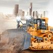 Remote Control Excavator Bulldozer Toys 1:24 RC Trucks Engineering Vehicle Toys Gift