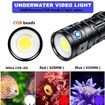 Dive Light for Underwater Photography Diving Flashlight Waterproof Underwater Video Light