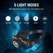 Dive Lights Scuba Diving Headlight IPX8 Waterproof Dive Headlamp - 3 Modes Underwater Flashlight for Diving