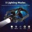 Dive Lights Scuba Diving Headlight IPX8 Waterproof Dive Headlamp - 3 Modes Underwater Flashlight for Diving