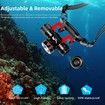 Dive Lights Scuba Diving Headlight IPX8 Waterproof Dive Headlamp - 3 Modes Underwater Flashlight for Diving