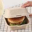 50pcs Disposable Bento Food Containers Baking Dessert Cake Bowl packaging Burger Snack Boxes Microwavable Home