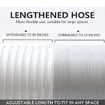 Portable Air Conditioner Hose, AC Hose 13cm Diameter,2 Meters Long, Clockwise Room Airconditioner AC Vent Replacement Tube