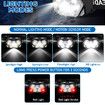 9 LED Headlamp Rechargeable Adjustable Headlight Motion Sensor Head Lamp Flashlight with White Red Light for Outdoor Hiking-2 Pack
