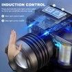 LED Headlamp Rechargeable, Head Lamp with Gesture Sensing Head Light for Forehead, Camping Gear