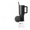 40 Oz Tumbler With Handle And Straw Lid, Reusable Stainless Steel Insulated Travel Mug Leakproof Iced Coffee Cup For Outdoor Sports Color Sweet Taffy