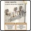 Suction Cup Shelf Suction Cup Wall Mounted Shower Storage Rack for Bathroom, No Drilling, Large Capacity (Transparent,S)