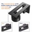 Sliding Barn Door Floor Guide for Bottom Adjustable Roller - 8 Setup Options for DIYers - Flush Design Bottom Flat Barn Door Floor Guide Stay Roller (Black) 1PCS