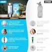 Hydrogen Water Bottle,Portable Hydrogen Water Bottle Generator,Ion Water Bottle Improve Water Quality in 3 Minutes,Water Ionizer Machine (Silver)