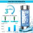 Hydrogen Water Bottle,Portable Hydrogen Water Bottle Generator,Ion Water Bottle Improve Water Quality in 3 Minutes,Water Ionizer Machine (Silver)