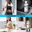 Hydrogen Water Bottle,Portable Hydrogen Water Bottle Generator,Ion Water Bottle Improve Water Quality in 3 Minutes,Water Ionizer Machine (Silver)