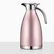 Stainless Steel Thermal Carafe, Double Wall Vacuum Insulated Thermos/Pitcher with Lid,Heat and Cold Retention Coffee/Tea Carafe, 2 Liter (Pink)