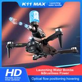 4K Drone with Three Camera Water Bombs Professional Aerial Photography Aircraft Obstacle Avoidance Foldable Quadcopter Color Grey