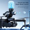 4K Drone with Three Camera Water Bombs Professional Aerial Photography Aircraft Obstacle Avoidance Foldable Quadcopter Color Grey