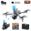 4K Drone with Three Camera Water Bombs Professional Aerial Photography Aircraft Obstacle Avoidance Foldable Quadcopter Color Grey