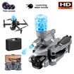 4K Drone with Three Camera Water Bombs Professional Aerial Photography Aircraft Obstacle Avoidance Foldable Quadcopter Color Grey