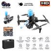 4K Drone with Three Camera Water Bombs Professional Aerial Photography Aircraft Obstacle Avoidance Foldable Quadcopter Color Grey