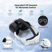 Upgraded VR Headset for Switch And Switch OLED,Switch Virtual Reality Glasses with Adjustable HD Lenses Head Strap 3D Goggles