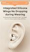Sleep Earbuds Side Sleepers Invisible Wireless Bluetooth 5.3 Ear Buds Noise Cancelling Mini Earbuds for Small Ear Hidden Heaphones White