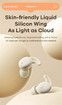 Sleep Earbuds Side Sleepers Invisible Wireless Bluetooth 5.3 Ear Buds Noise Cancelling Mini Earbuds for Small Ear Hidden Heaphones White