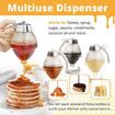 Honey Dispenser No Drip Syrup Dispenser Beautiful Honey Pot Honey Jar with Stand Kitchen Tool