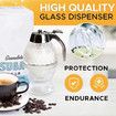 Honey Dispenser No Drip Syrup Dispenser Beautiful Honey Pot Honey Jar with Stand Kitchen Tool