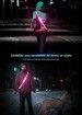 LED Reflective Walking Belt, Safety Lights for Night Walkers, High Visibility Rechargeable Reflective Running Equipment,1 Pack (Pink)
