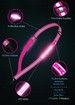 LED Reflective Walking Belt, Safety Lights for Night Walkers, High Visibility Rechargeable Reflective Running Equipment,1 Pack (Pink)
