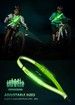 LED Reflective Walking Belt, Safety Lights for Night Walkers, High Visibility Rechargeable Reflective Running Equipment,1 Pack (Green)