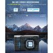 5K Digital Camera,Autofocus 56MP Cameras,10X Optical Vlogging Compact Camera with Front and Rear Camera,6-Axis Anti-Shake,Touch Screen with 64GB SD Card,2 Batteries
